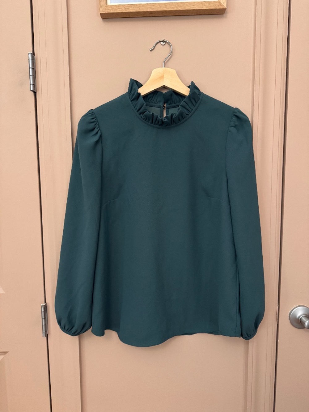 J.Crew Emerald Long Sleeve Blouse